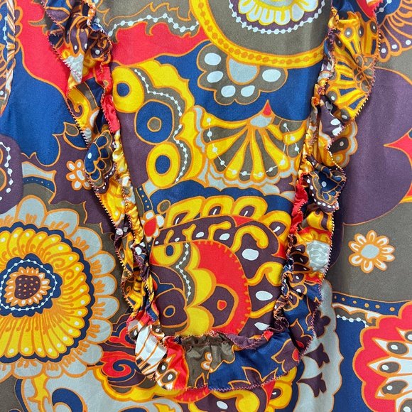 J. Crew Sleeveless Floral Silk Top Size 2 - Picture 3 of 5